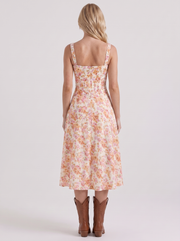 Cosette Floral Midi Dress Pink view 5