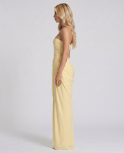 Cyrana Ruched Maxi Dress Yellow view 7