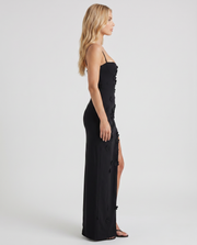 Dalary Floral Maxi Dress Black view 4