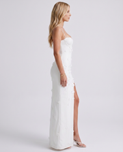 Dalary Floral Maxi Dress Ivory view 4