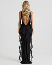 Daniela Slip Maxi Dress Black view 5