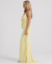 Daniela Slip Maxi Dress Yellow view 4