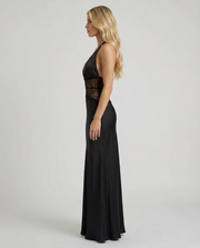 Dina Lace Maxi Dress Black view 3