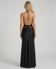 Dina Lace Maxi Dress Black view 4