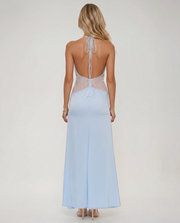Dina Lace Maxi Dress Light Blue view 5