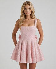Dorothy Bow Mini Dress Blush view 1