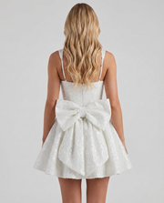Dorothy Bow Mini Dress Ivory view 2