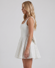 Dorothy Bow Mini Dress Ivory view 4