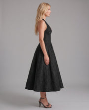 Effie Midi Dress Black view 3