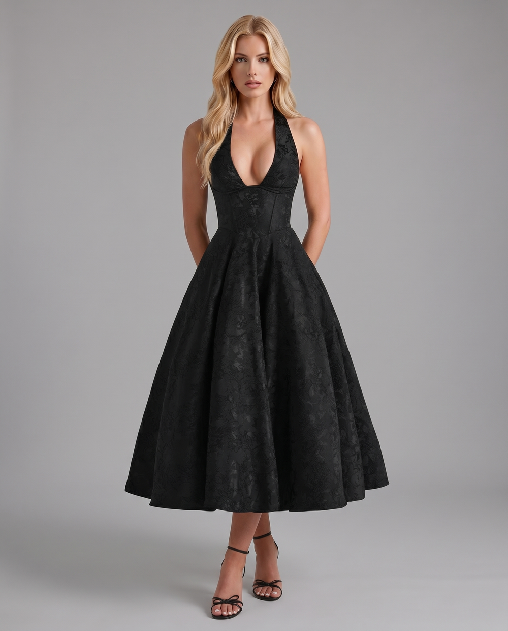 Effie Midi Dress Black