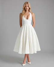 Effie Midi Dress Ivory view 1