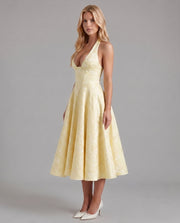 Effie Midi Dress Lemon view 2