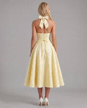 Effie Midi Dress Lemon view 4