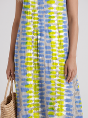 Elara Printed Midi Dress Multicolor view 6