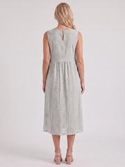 Elin Embroidered Midi Dress White view 5