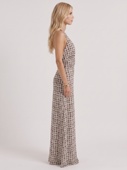 Ellery Polka Dot Chiffon Puff Sleeve Maxi Dress Cream view 4