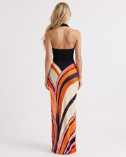 Faye Halter Maxi Dress Multicolor view 3