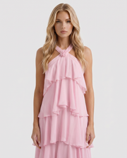 Felicia Tiered Maxi Dress Pink view 2