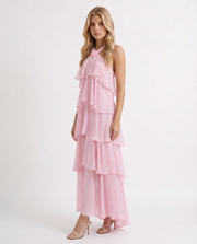 Felicia Tiered Maxi Dress Pink view 3