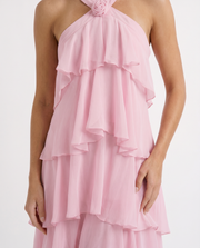 Felicia Tiered Maxi Dress Pink view 6
