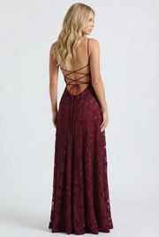 Francis Butterfly Maxi Dress Burgundy view 5