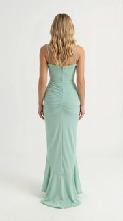 Gabbi Ruffle Maxi Dress Mint Green view 3