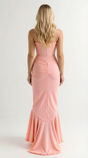 Gabbi Ruffle Maxi Dress Pink view 3
