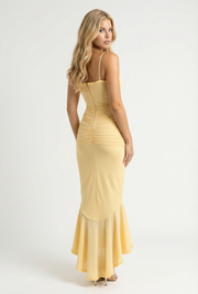 Gabbi Ruffle Maxi Dress Yellow view 5