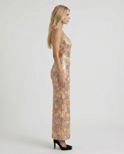 Gwynne Floral Sequin Maxi Dress Multi view 2