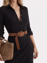 Hadley Collared Maxi Dress Black view 6