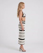 Hallie Striped Set Black view 4