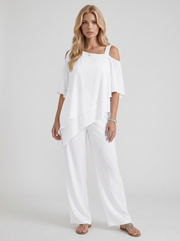 Ines Pants Set White view 1