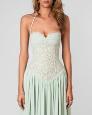 Isabella Lace Maxi Dress Mint view 2