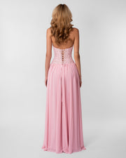 Isabella Lace Maxi Dress Pink view 4