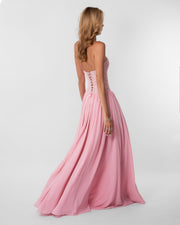 Isabella Lace Maxi Dress Pink view 5