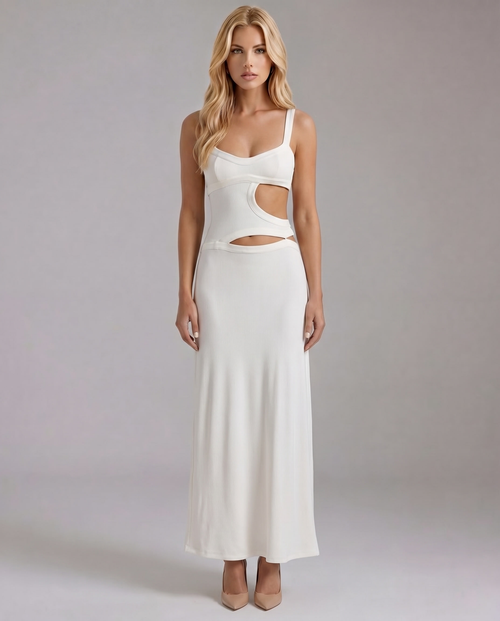 Jetta Slip Mini Dress White