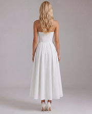 Juliana Strapless Midi Dress White view 2