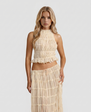 Juliette Halter Set Cream view 2