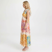 Liana Ruffle Maxi Dress Multi view 3