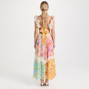 Liana Ruffle Maxi Dress Multi view 4