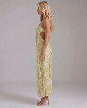 Lola Ruffle Maxi Sundress Yellow view 3