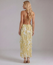 Lola Ruffle Maxi Sundress Yellow view 4