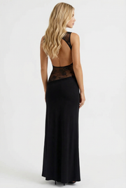 Lucy Lace Maxi Dress Black view 5