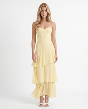 Lucy Lace Maxi Dress Yellow view 5