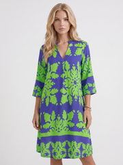Marije Floral Midi Dress Green view 2
