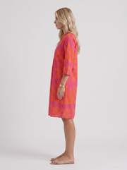 Marije Floral Midi Dress Orange view 4