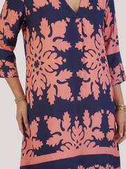Marije Floral Midi Dress Pink view 6