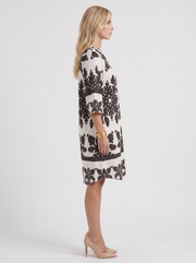 Marije Floral Midi Dress White view 4