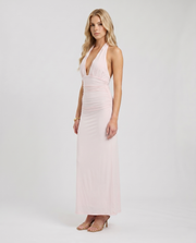 Megan Plunge Maxi Dress Pink view 3