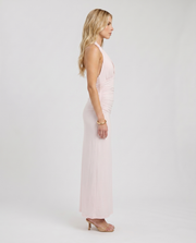 Megan Plunge Maxi Dress Pink view 4